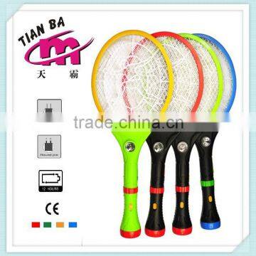 Hotsale 2015 New Electronic Rechargeable With 7 Led Light & Torch Mosquito Swatter