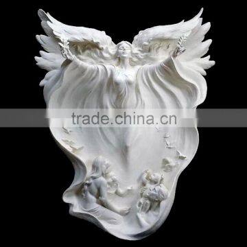 Natural Stone Angel Statue for Garden Decor