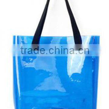 promotional women PVC jelly tote bag, beach bag