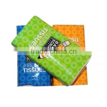 3-ply 8.3*8.3 Inches Pocket Tissues Color Logo Printed Soft Handkerchief (Pack of 12) photo-5