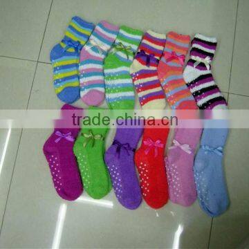 Baby PVC Socks Fashion Microfiber Fresh Jacquard Socks Soft Kid Socks Colourful Socks photo-2
