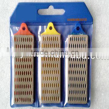 Wholesale Cheap Prece Diamond Sharpening Hone Set Stone Whetstone Block Kitchen Knife 3pcs photo-2