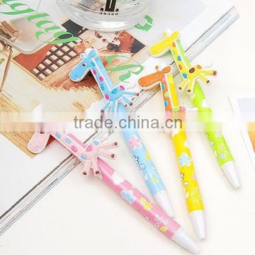 TK-05 Japan and South Korea stationery Han edition fancy pen body Lovely giraffe ball pen