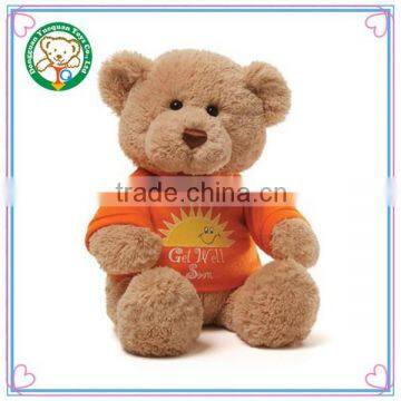 Plush material T-shirt bear toys stuffed toys