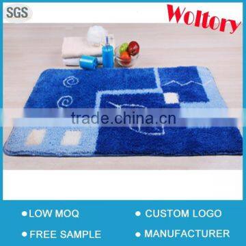 Microfiber Customized pattern washable Bath Mat set