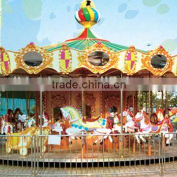 Amusement kiddie rides 36 seats outdoor cheap carousel merry go round horse for sale