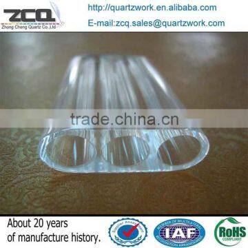 Clear Double Hole Quartz Tube Laser Cavity photo-3