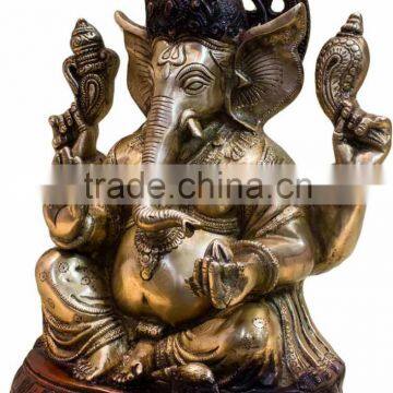Sitting Chaturbhuja Shree Ganesha 12" photo-4