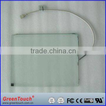 USB/rs232 interface 12.1 inch waterproof / dustproof/ vandal-proof SAW touch screen panel for kiosk
