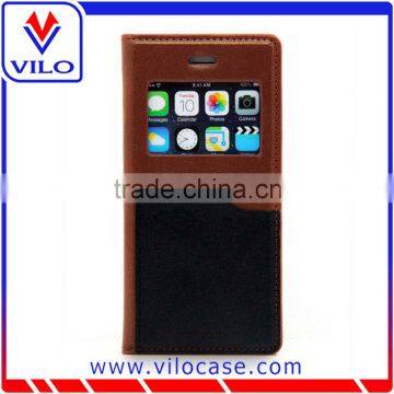 OEM Card Holder Leather Flip Case for Iphone 6s With Window photo-2
