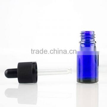 5 ml Wholesale Blue Glass Essential Oil Dropper Bottle Good Quality Dropper Bottle photo-5