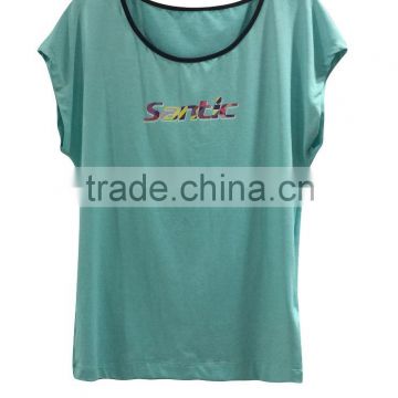 Santic Women's fitness shirt OEM service running short no sleeve