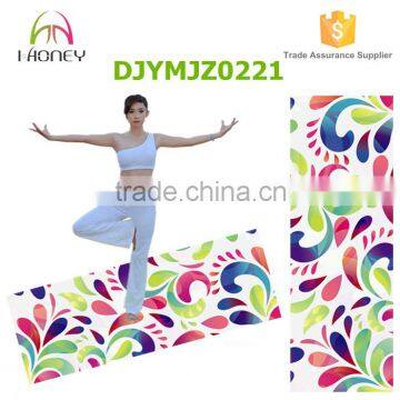 iHoney Microfiber yoga mat full color digital printed wet absorbent
