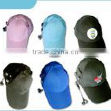 Colorful Caps with MP3 function +earphone for leisure and campaigns