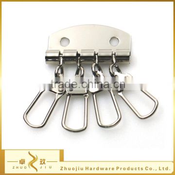 Wholesale high quality nickel free wallet accessories key chain with 4 hooks