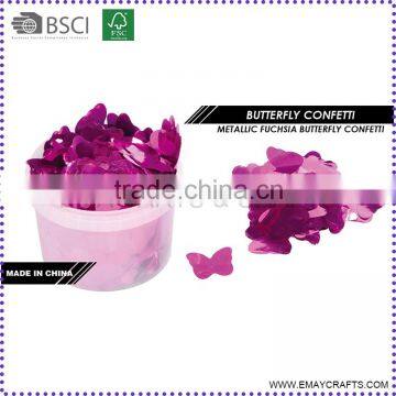 Constream Fuchsia Butterfly Metallic Confetti 1KG/OPP