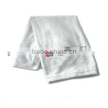 100% cotton piece dyed white golf towels