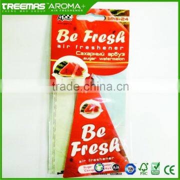 The best selling OEM logo printing fragrance car air freshener for car home use