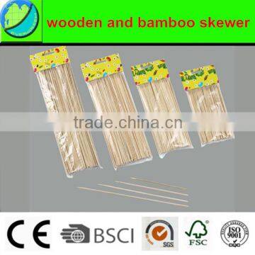 hot--sell wooden & bamboo skewer