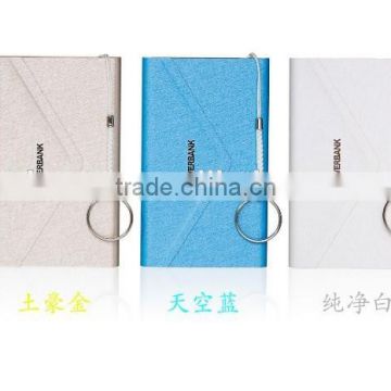 Letter-Shape Leather Case 4000mA Cacacity USB Interface Mobile Power Bank