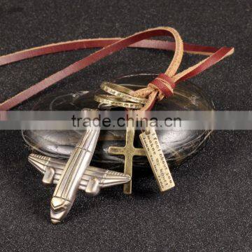 New 2016 Jewelry Alloy Airplane Pendant Necklace photo-4