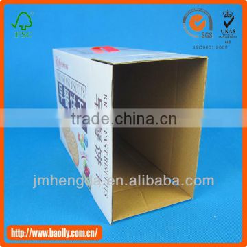 Easy set-up corrugated gift packing box for biscuit