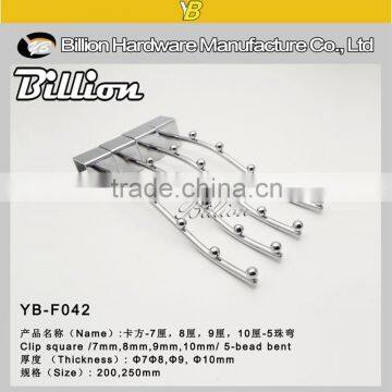 Metal Chrome Clothing Hooks Square Slotted Hooks photo-6