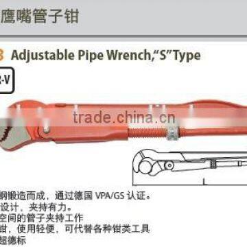 Adjustable Pipe Wrench, "S" Type