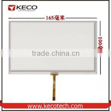 7 7.0 inch General 4 wire resistive 165*100 165mm*100mm Middle Flex Cable touch glass digitizer Screen