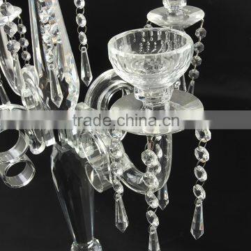 Crystal Candle Holder Crystal Candelabra Centerpieces Wholesale Wedding Event-- photo-3