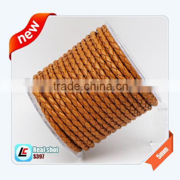 Pure Cow Leather Cord 5mm with High Quality Cheap Price for Wholesale