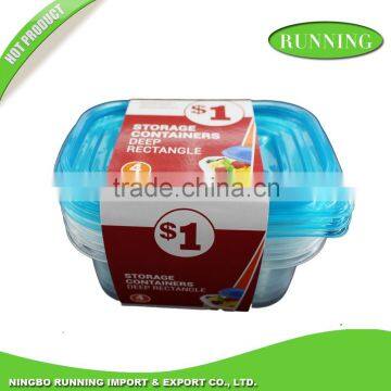 Disposable Storage containers deep rectangle lunch Box