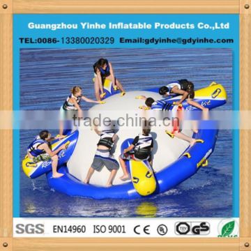 2015 high strength pvc tarpaulin inflatable water rockit