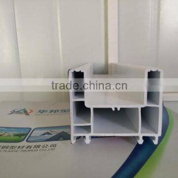 pvc profile for window and doors,good quality 60 door panel plastic upvc profile