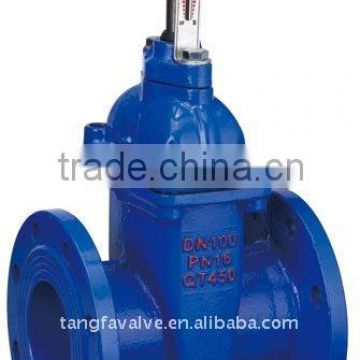 ductile iron resilent non rising stem gate valve