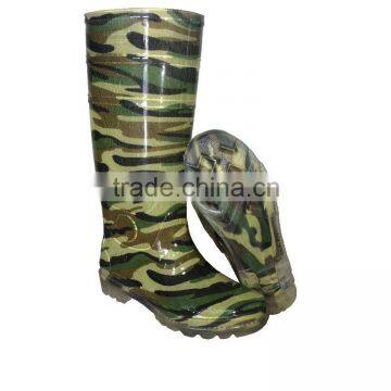 shining camouflage pvc rain boots,camouflage rain boots