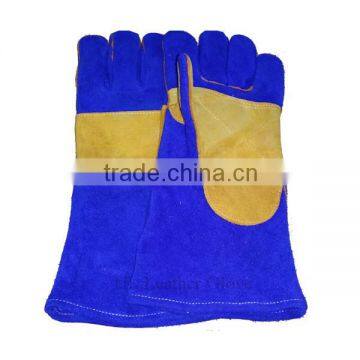 AB grade 14 inch long cow split leather safety cheap work gloves