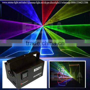 high power rgb 2w gobo laser projector for advertising /dj laser lights for sale