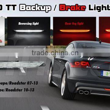 Direct Fit Clear Lens 3-In-1 LED Rear Fog Lamp for Audi LED Reverse Light For 2007-2013 Audi TT