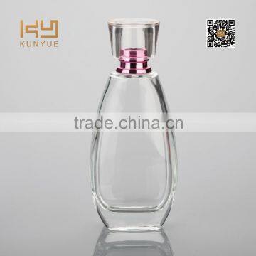 nice pure glass cosmetic bottle for perfume