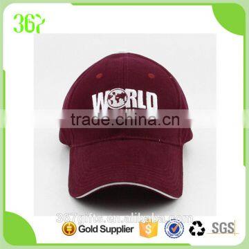 Classical Design 6 Panels Cotton Sandwich Wholesale Kids Cap with Embroidery Logo