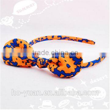Customized design nylon bow headband hair clips fabric kids hair baby headband                        
                                                                                Supplier's Choice