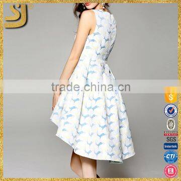 2016 Short fashion blue casual corset skater dress for women