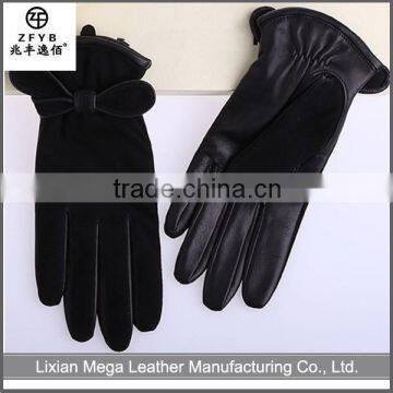 Wholesale Low Price High Quality Fashion Faux Leather Glove