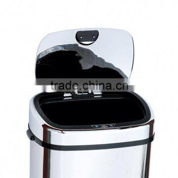 8 10 13 Gallon Infrared Touchless Dustbin Stainless Steel Waste Bin Steel Trash Can/dustbin/waste Bin Hotel Room SD-007 photo-5