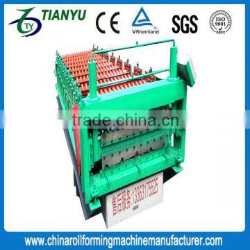 hebei supplier roof tile double layer glazed tile roll forming machine