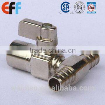 Tee Mini Ball Valve PEX and PEX and Copper with CSA certificated