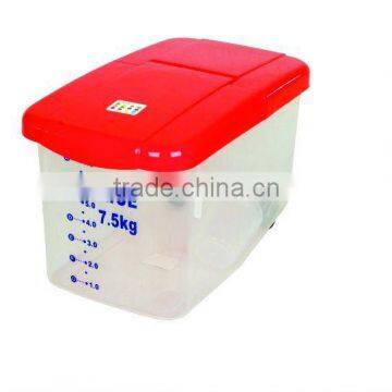 7.5KG rice storage box,pet food storage container,plastic ocntainer