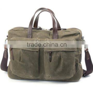 Waterproof Waxed Canvas Bag Waxed Canvas Briefcase photo-3