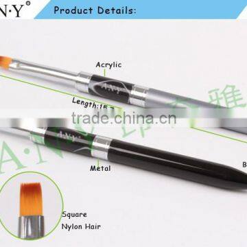 ANY Nail Artist Using UV Gel Nail Beauty Nylon Hair Nail Art Flat Brush UV Gel Art photo-2